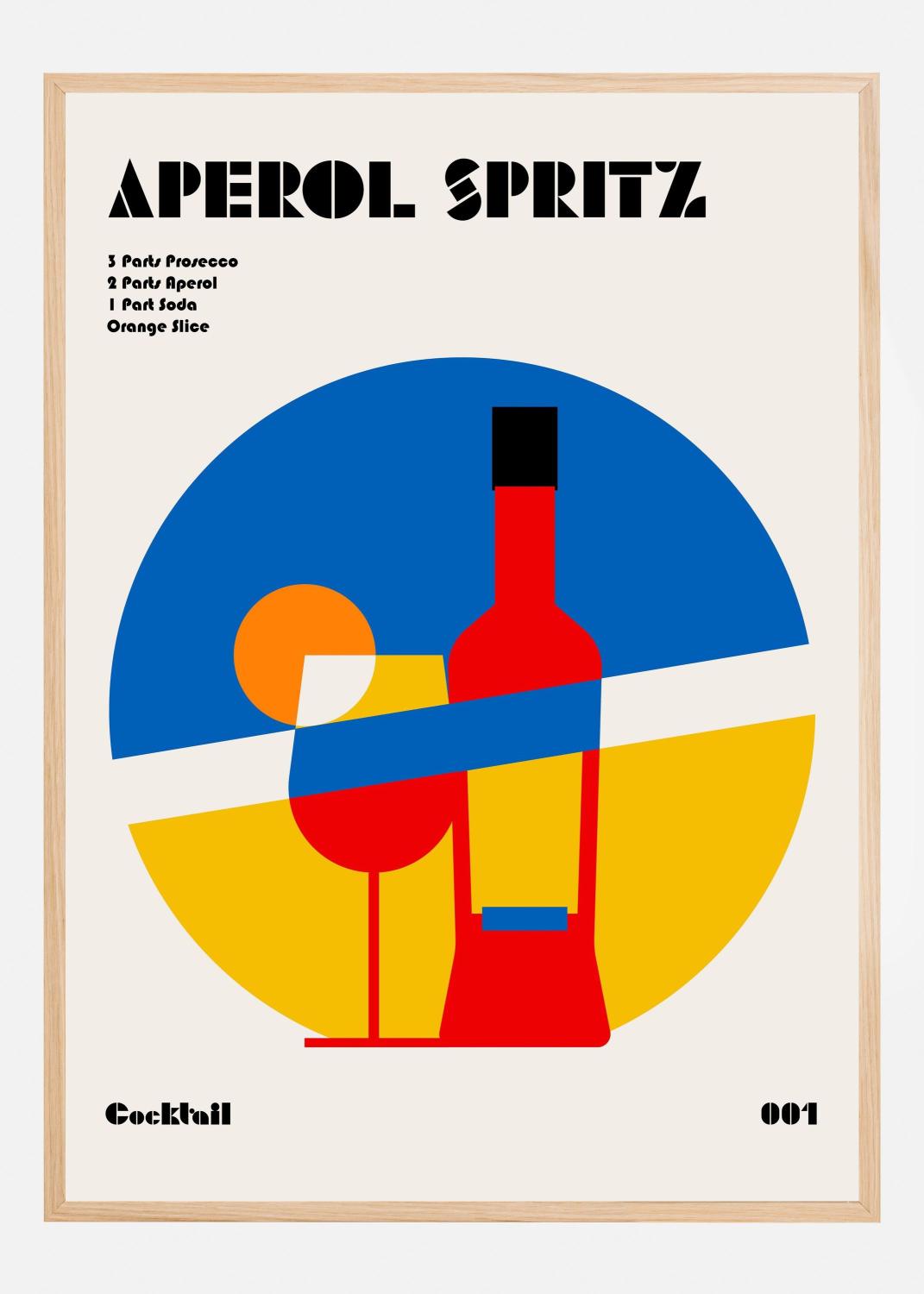 Product Image for Aperol Spritz Cocktail Bauhaus Art Print Póster (21x29.7 cm (A4))