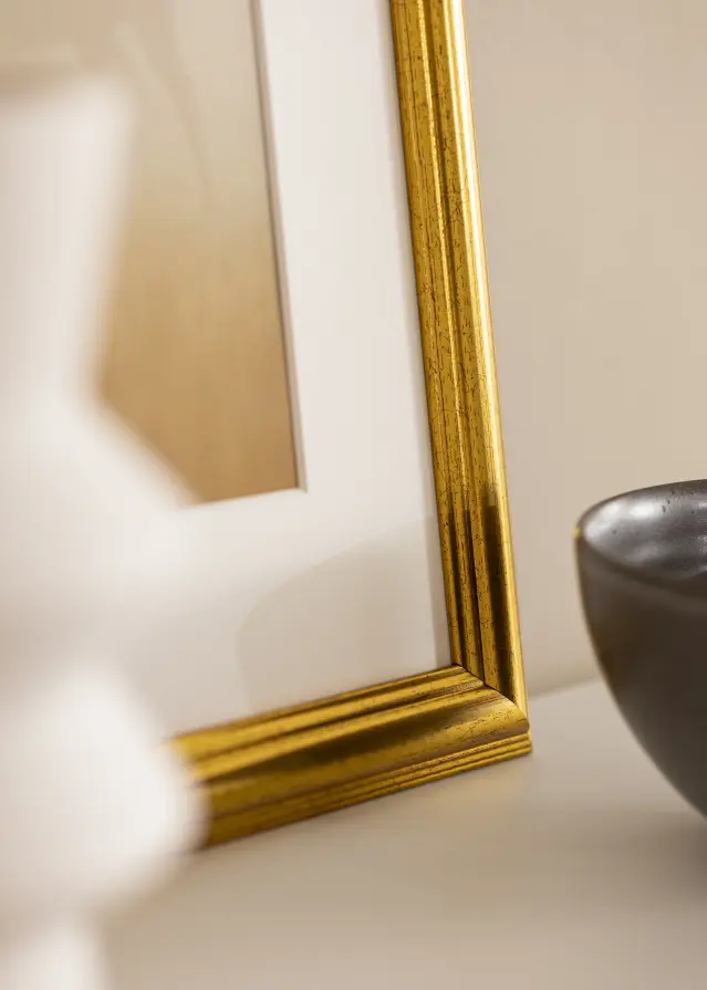 Marco Västkusten Vidrio acrílico Oro 12x12 inches (30,48x30,48 cm)