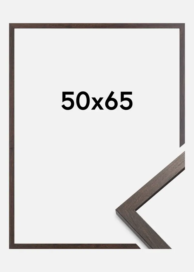 Marco Trendy Vidrio acrílico Castaño 50x65 cm