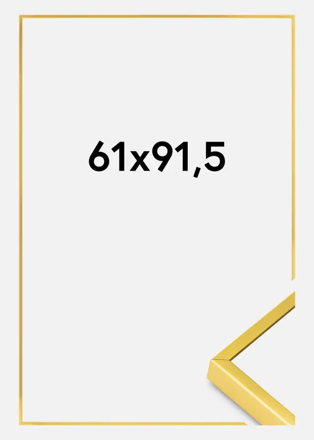 AluminiumMarco Vidrio acrílico Dorado 61x91,5 cm