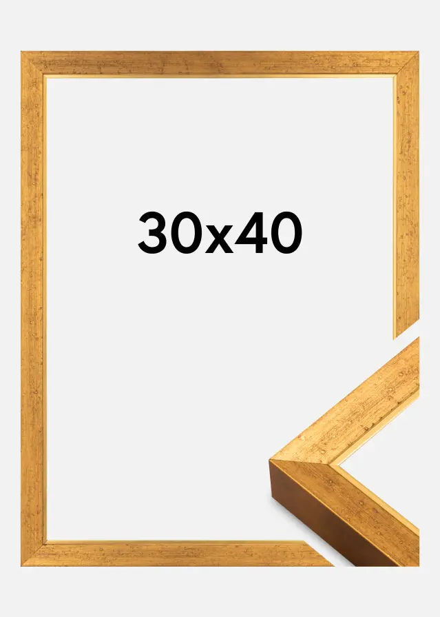 Marco Brema Acrílico Dorado 30x40 cm