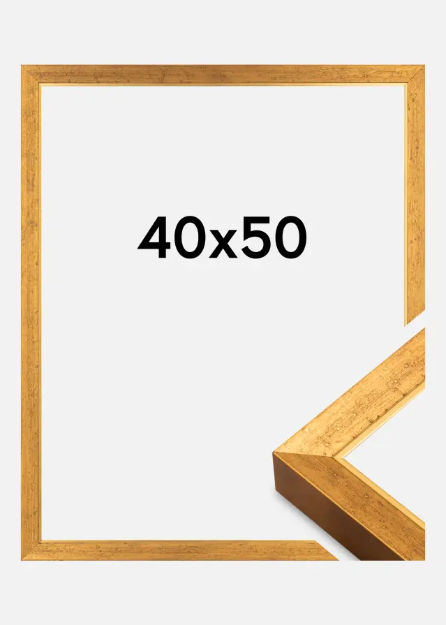 Marco Brema Acrílico Dorado 40x50 cm