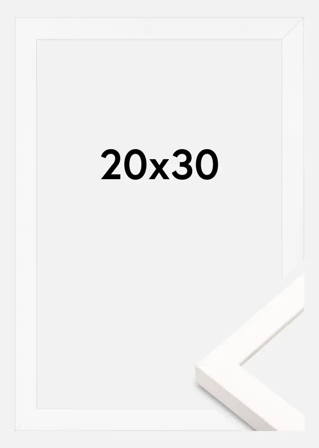 Marco Brooke Acrílico Blanco 20x30 cm
