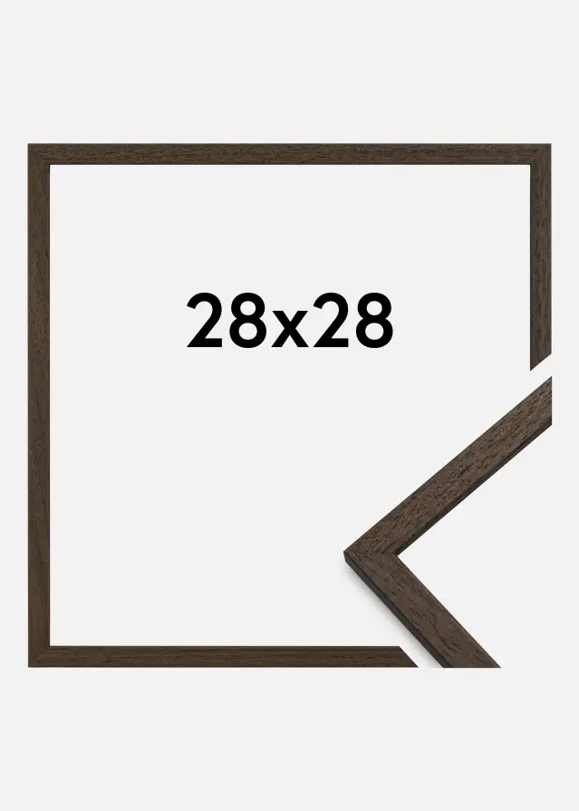 Marco Edsbyn Vidrio acrílico Castaño 28x28 cm