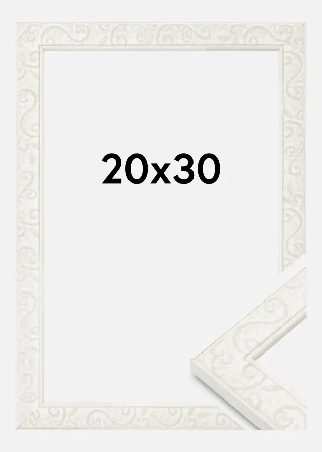 Marco Milton Acrílico Blanco 20x30 cm