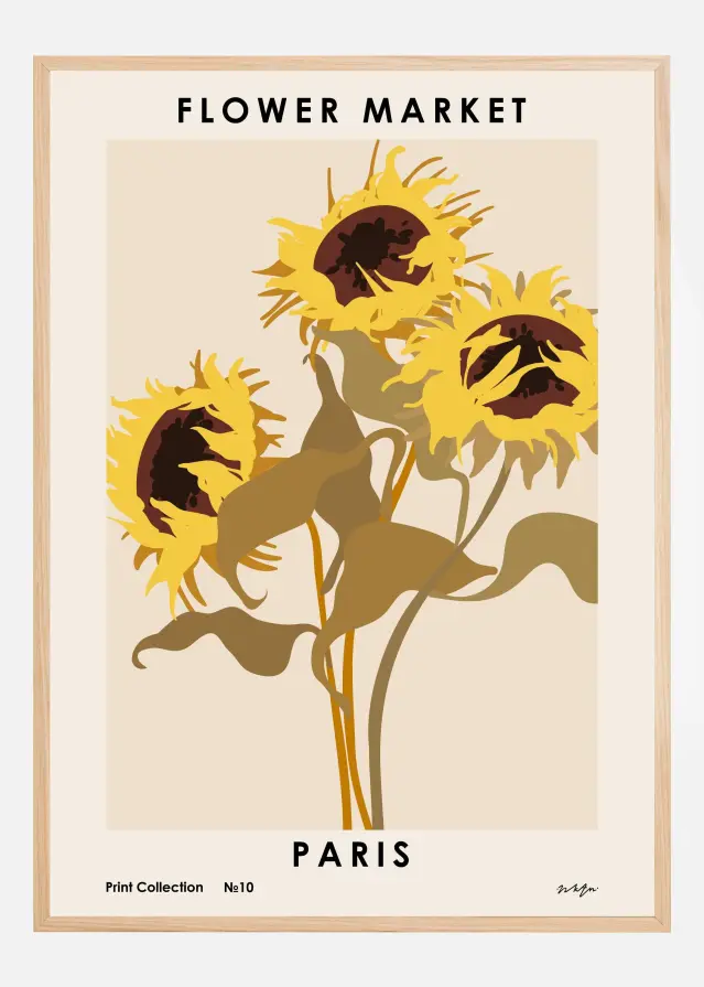 Flower Market. Paris Póster