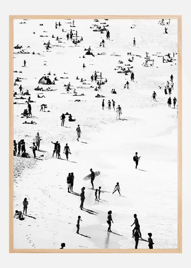 Beach Silhouettes Póster