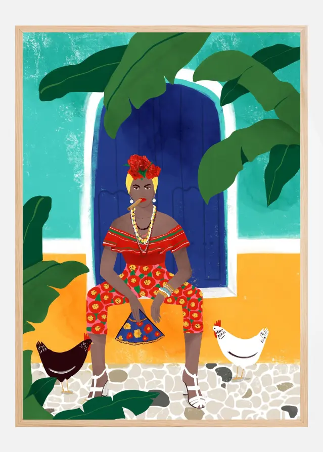 Femm au cigare Póster