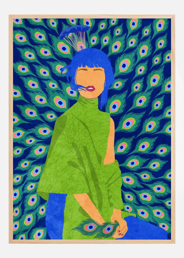 peacock woman Póster