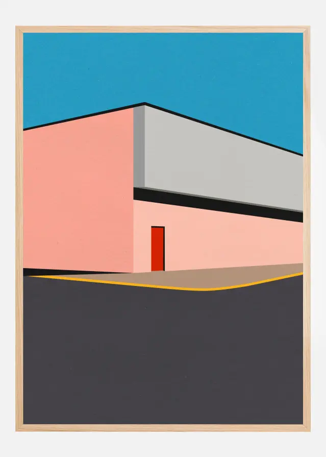 Warehouse Illustration Póster