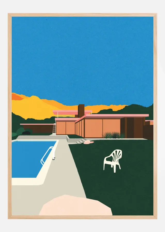 Kaufmann Desert House Poolside Póster