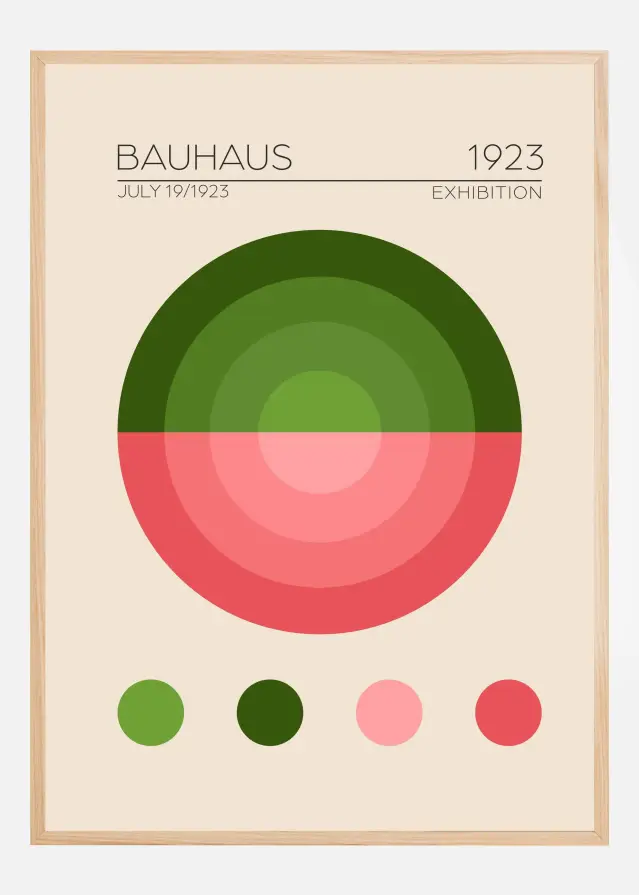 Bauhaus Yesil Daire Póster