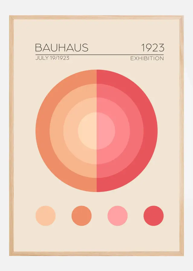Bauhaus Pembe Daire Póster