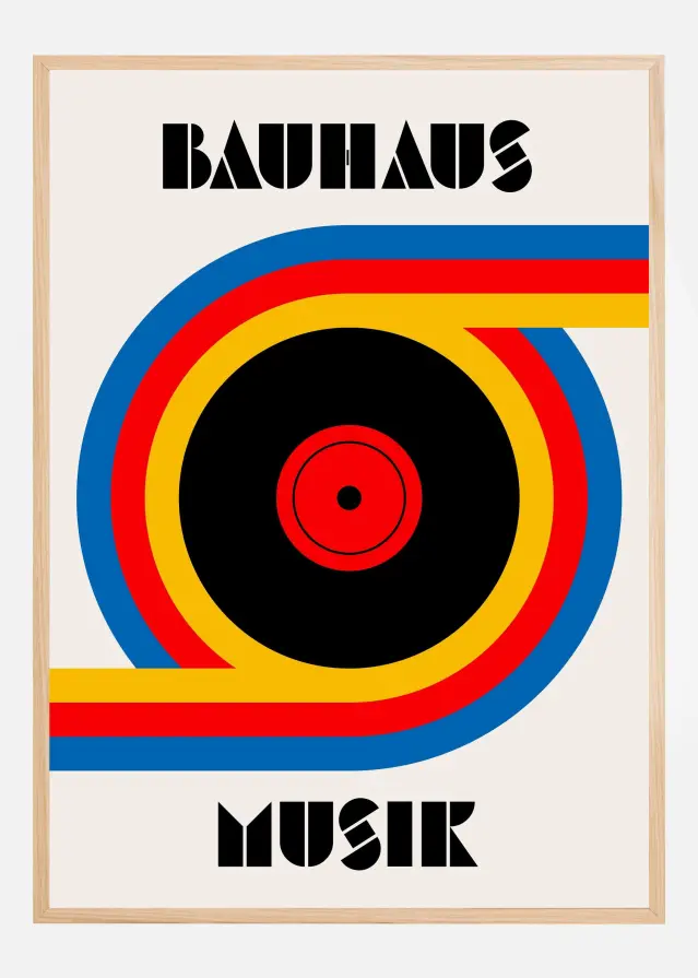 Bauhaus Musik Vinyl Póster