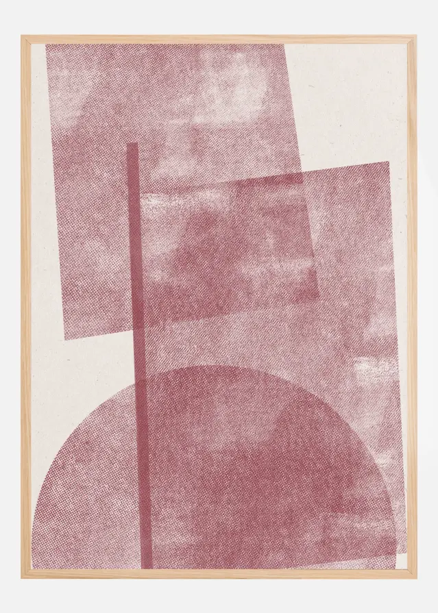 Paper Red Collage No.4 Póster