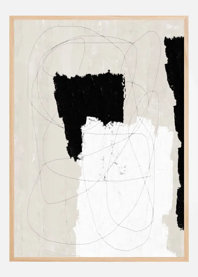 Abstract Oil Painting Póster