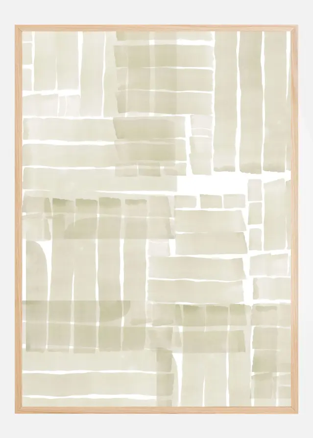 Neutral Tangle Grid 1 Póster