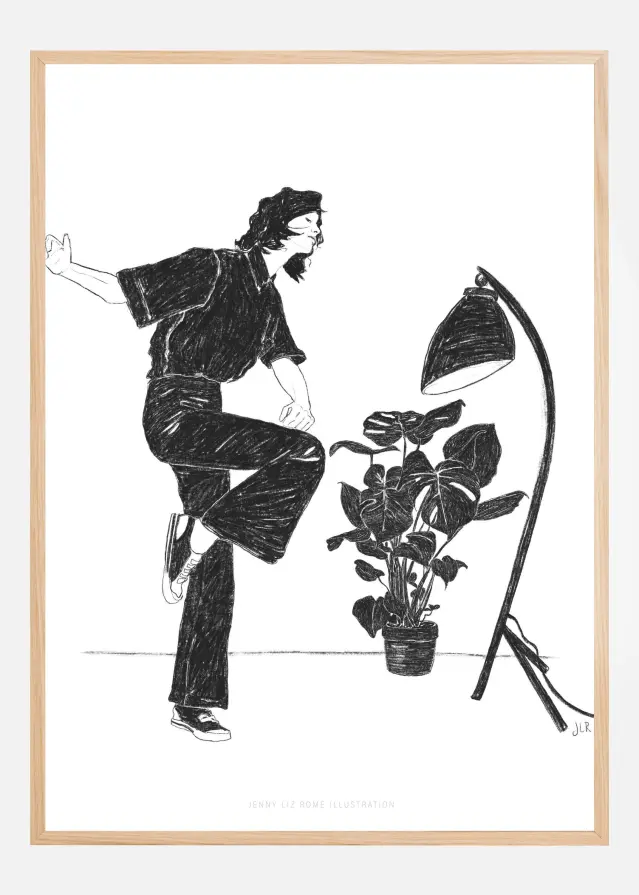 Jlr Dancingathome4 Blackandwhite Copy Póster