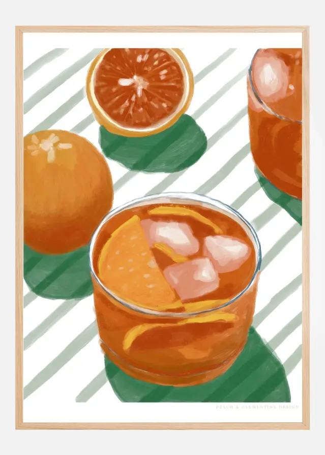 Pandc Cocktailandstripes Copy 2 Póster