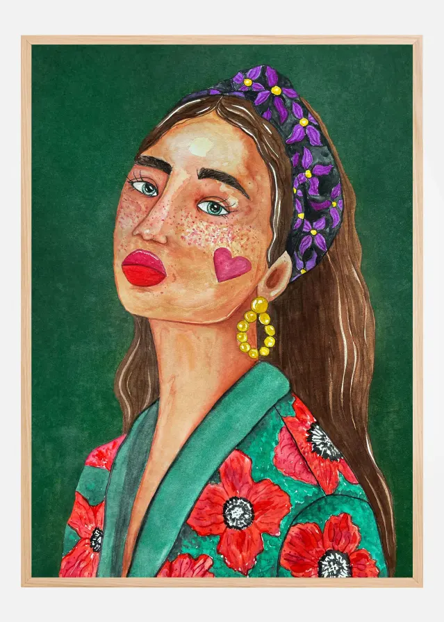 Girl with Hairband Póster