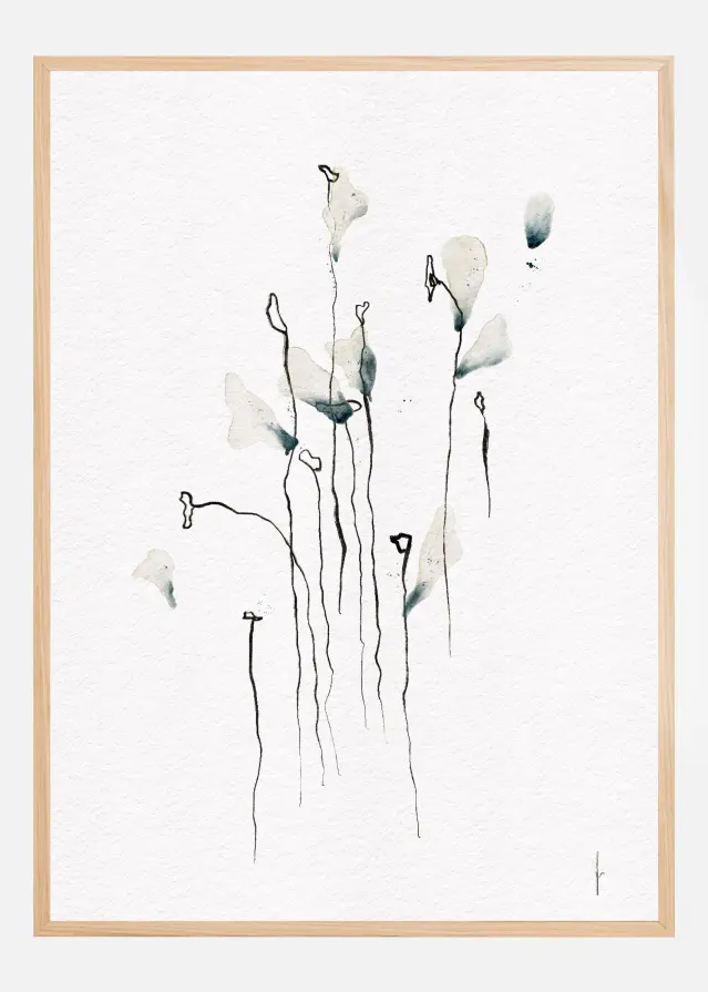 COLORED BY THE SKY digital watercolor painting Póster