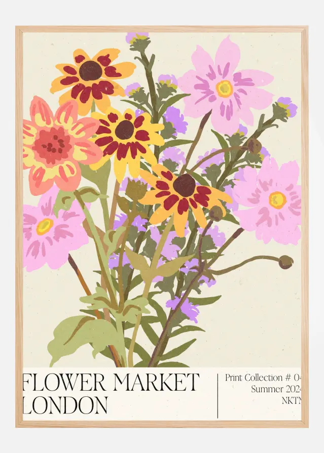 London Flower Market Póster