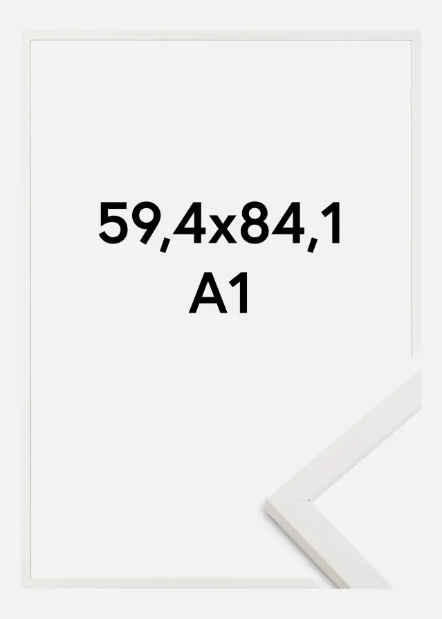 Marco Trendy Vidrio acrílico Blanco 59,4x84,1 cm (A1)
