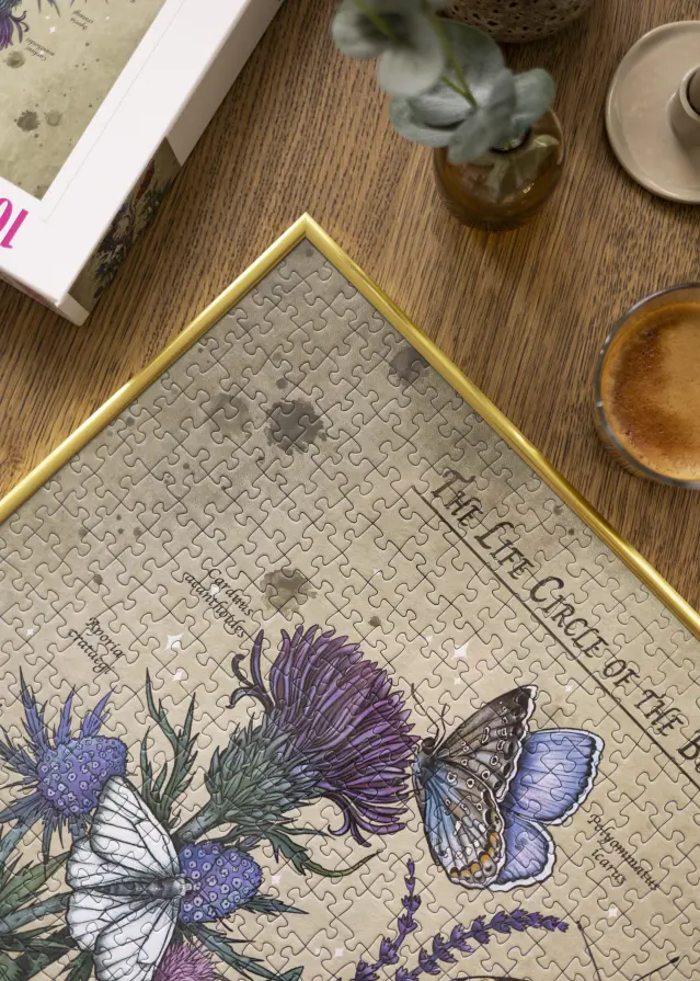 Marco para rompecabezas Dorado 50x70 cm