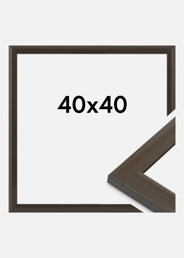 Marco Dorset Vidrio acrílico gris oscuro 40x40 cm