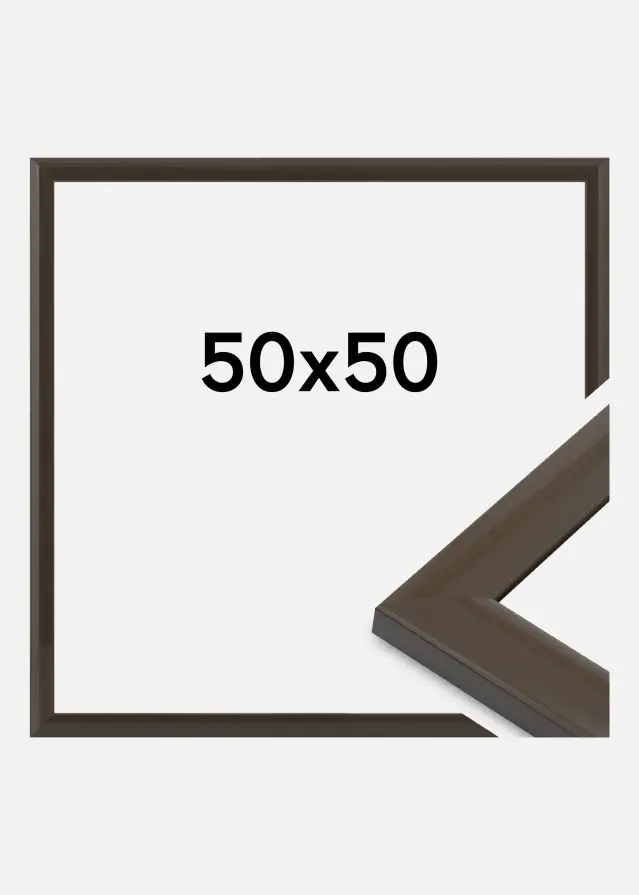 Marco Dorset Vidrio acrílico gris oscuro 50x50 cm
