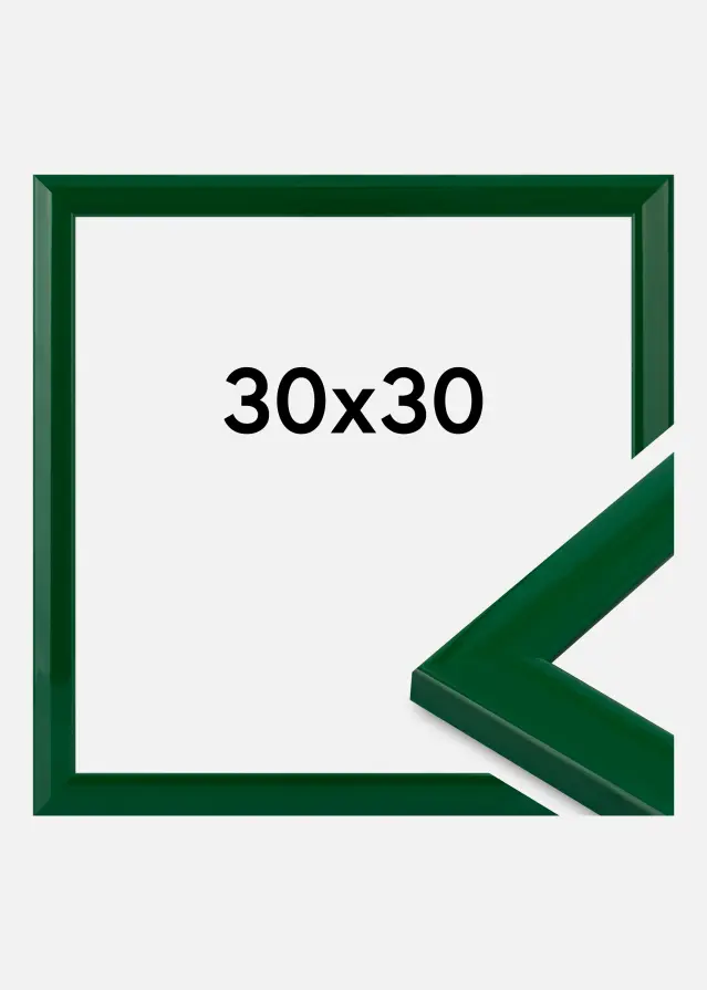Marco Dorset Vidrio acrílico Verde 30x30 cm