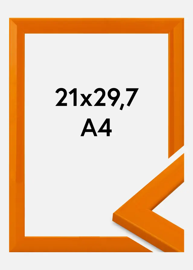 Marco Dorset Vidrio acrílico Naranja 21x29,7 cm (A4)