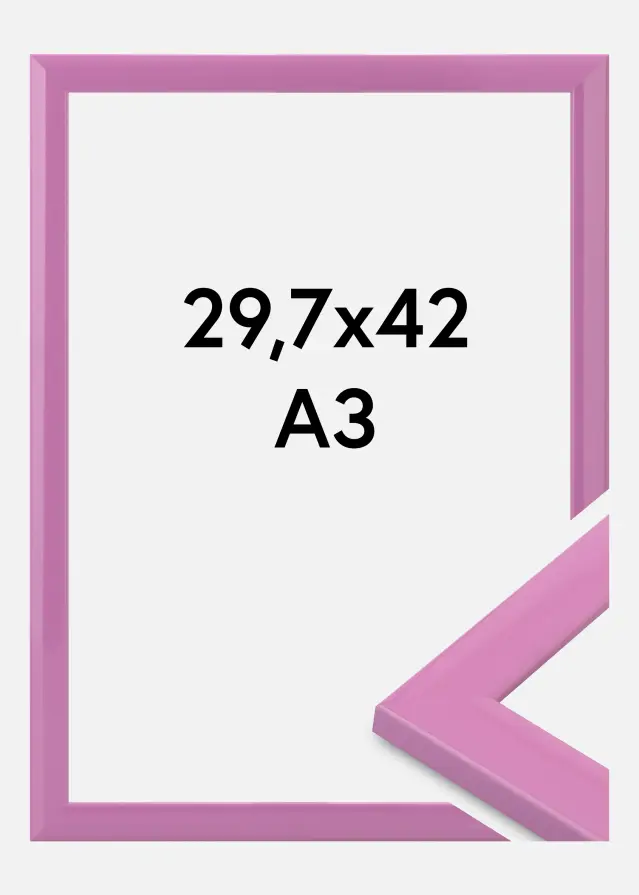 Marco Dorset Vidrio acrílico Rosa 29,7x42 cm (A3)