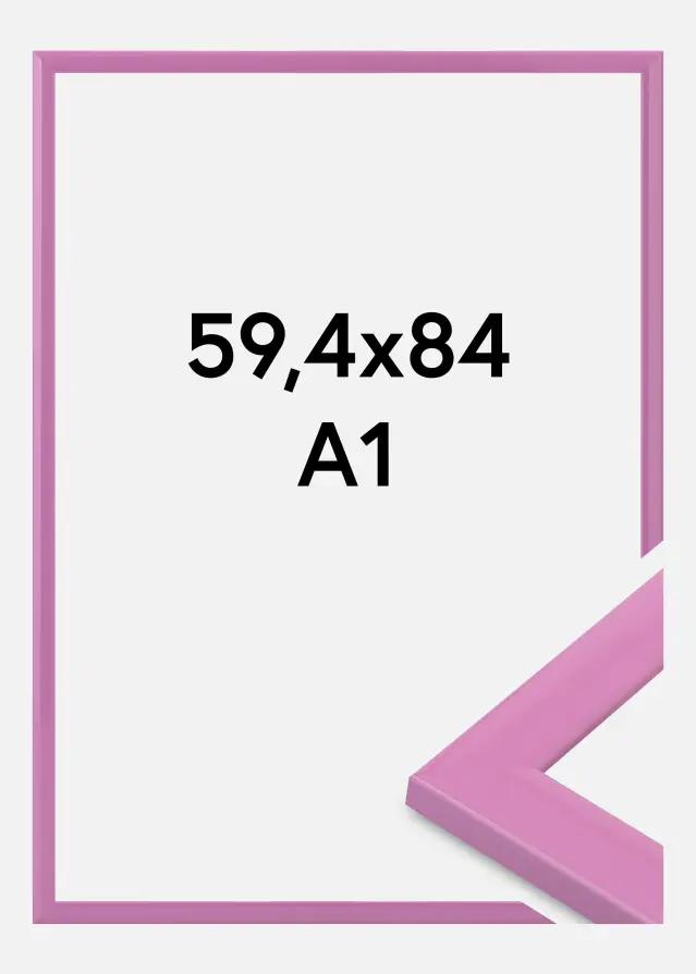 Marco Dorset Vidrio acrílico Rosa 59,4x84,1 cm (A1)