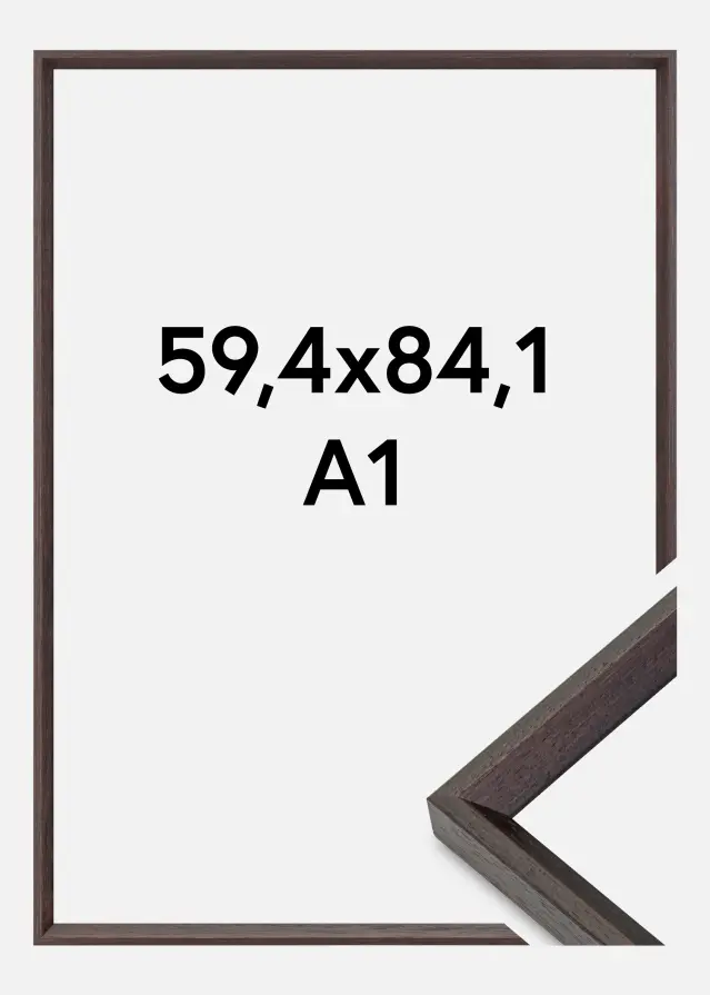Marco Globe Vidrio acrílico Espresso 59,4x84,1 cm (A1)