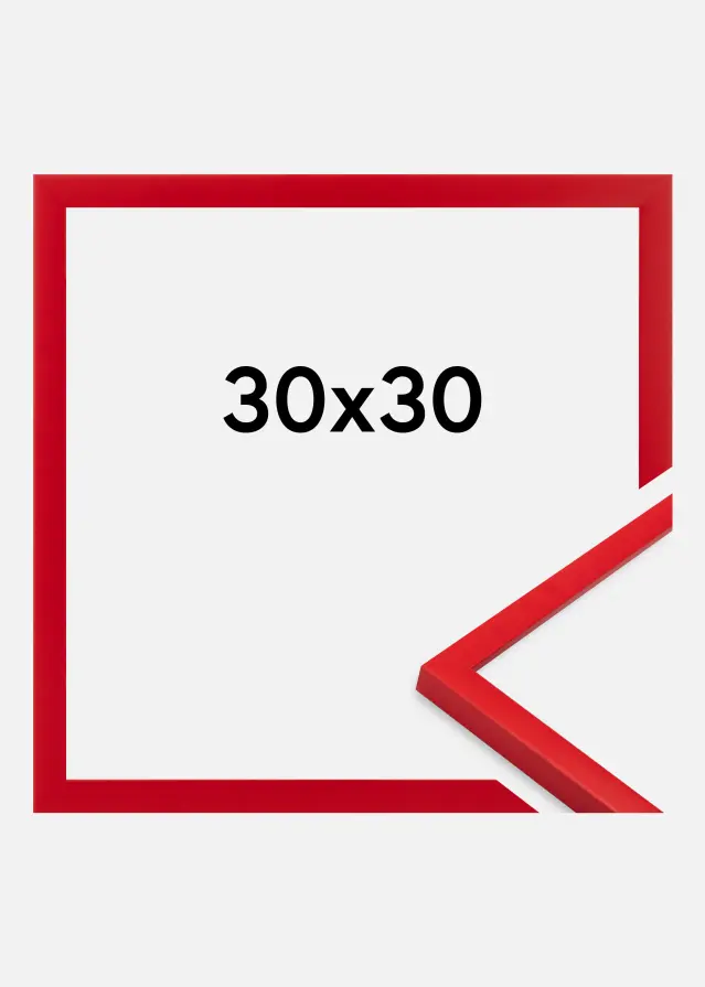 Marco Kent Vidrio acrílico Rojo 30x30 cm