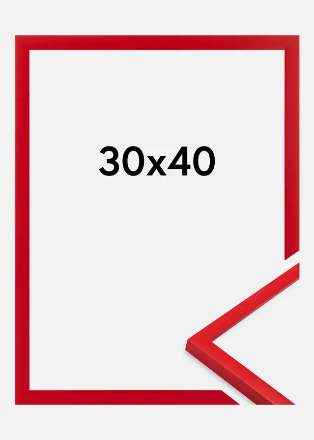 Marco Kent Vidrio acrílico Rojo 30x40 cm