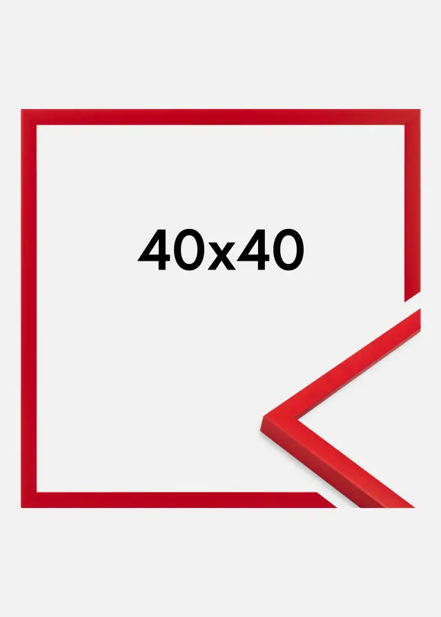 Marco Kent Vidrio acrílico Rojo 40x40 cm