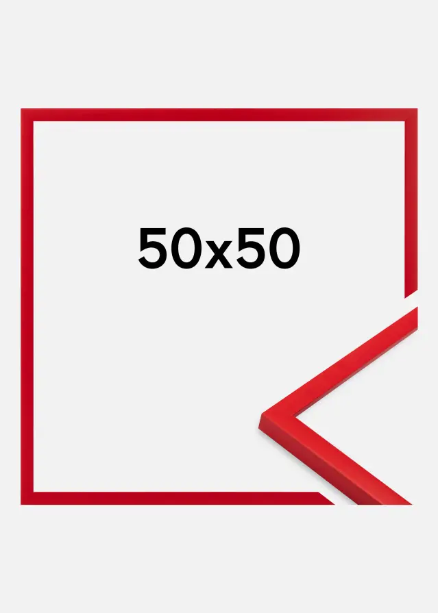 Marco Kent Vidrio acrílico Rojo 50x50 cm