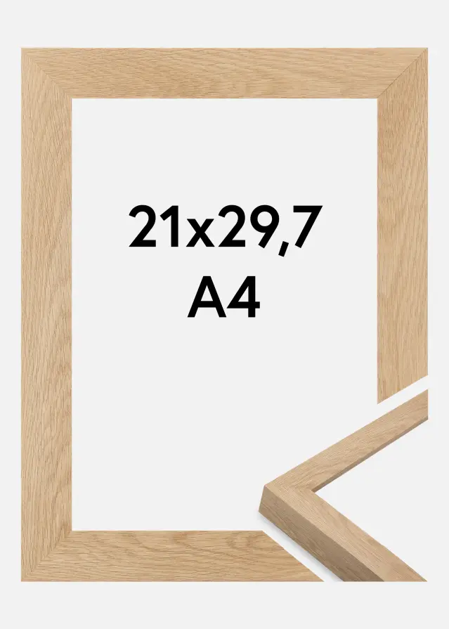 Marco Wells Vidrio acrílico Roble 21x29,7 cm (A4)