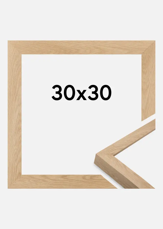 Marco Wells Vidrio acrílico Roble 30x30 cm
