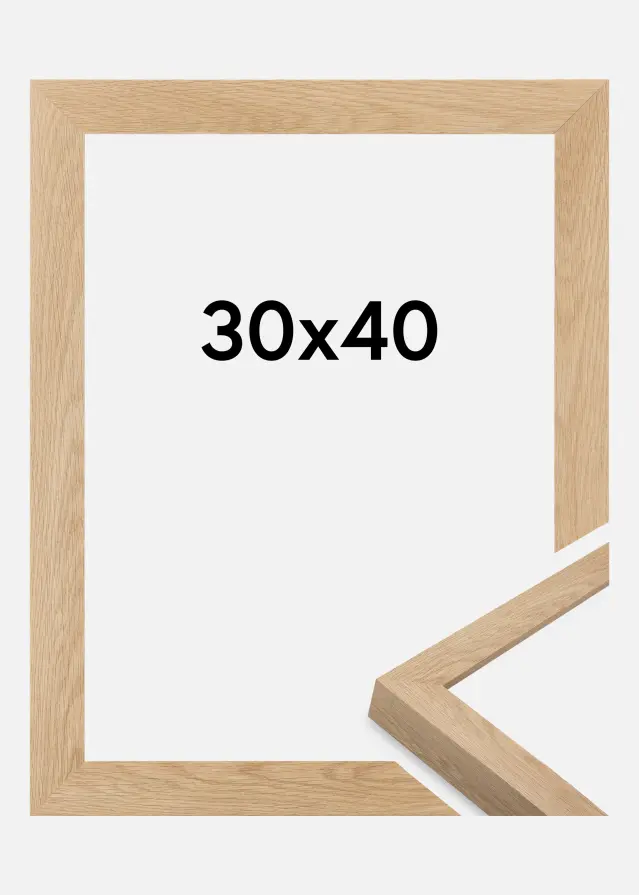 Marco Wells Vidrio acrílico Roble 30x40 cm