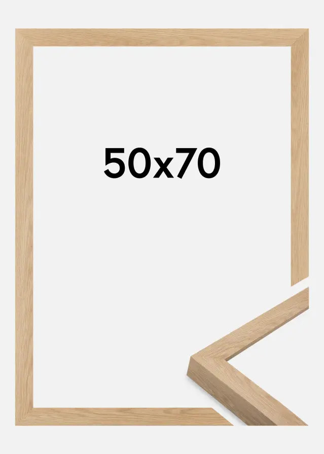 Marco Wells Vidrio acrílico Roble 50x70 cm