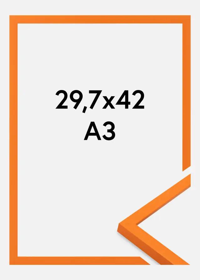 Marco Kent Vidrio acrílico Naranja 29,7x42 cm (A3)