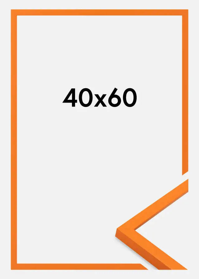 Marco Kent Vidrio acrílico Naranja 40x60 cm