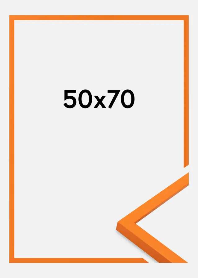 Marco Kent Vidrio acrílico Naranja 50x70 cm