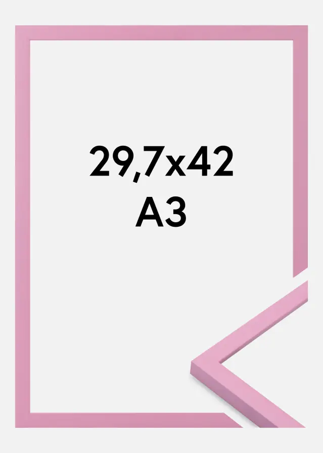 Marco Kent Vidrio acrílico Rosa 29,7x42 cm (A3)