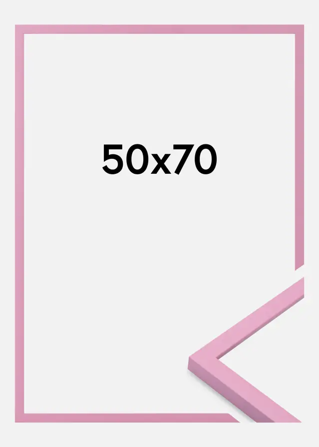 Marco Kent Vidrio acrílico Rosa 50x70 cm