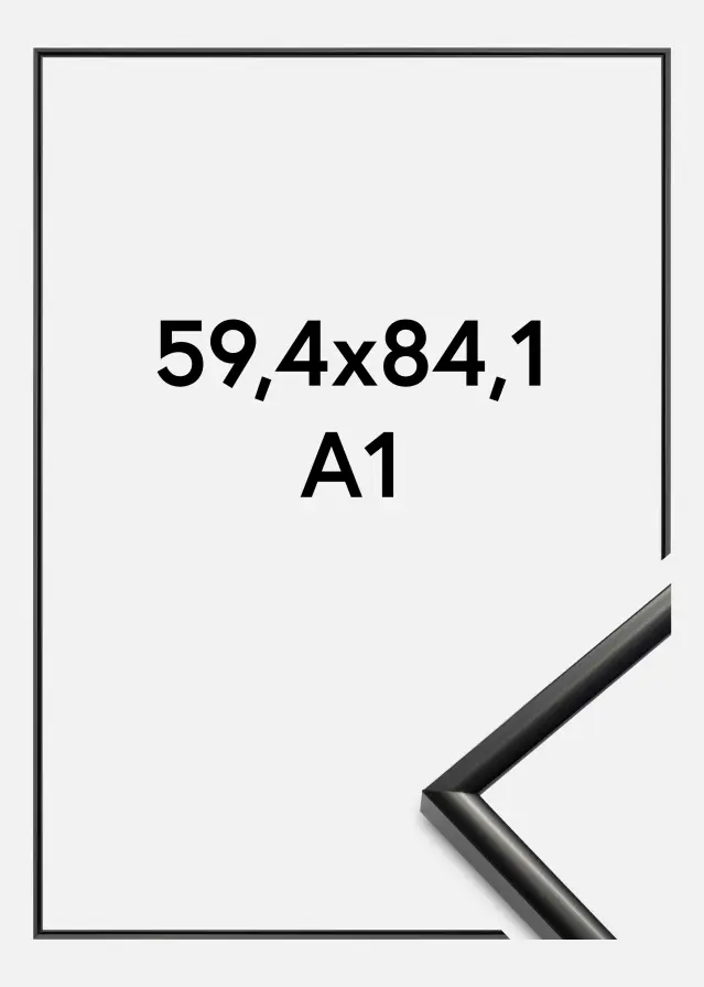 Marco New Lifestyle Vidrio acrílico Negro 59,4x84 cm (A1)