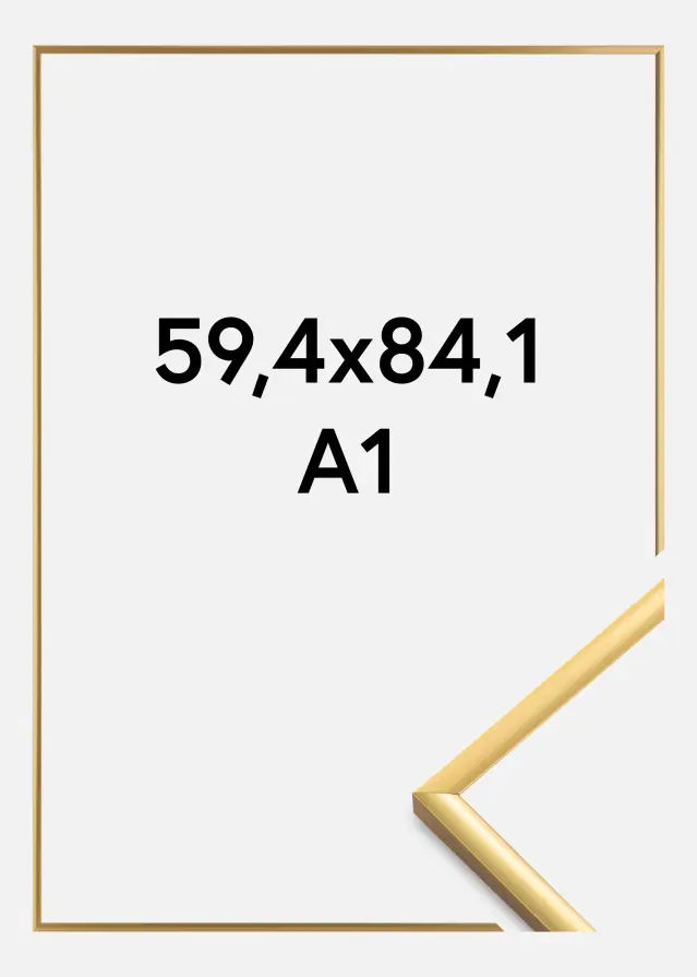 Marco New Lifestyle Vidrio acrílico Shiny Gold 59,4x84,1 cm (A1)